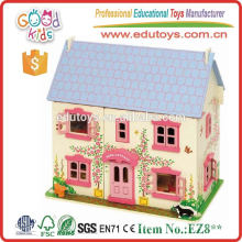 Factory Direct Sale Girls Dream Villas Lovely Wooden Doll House Toys
